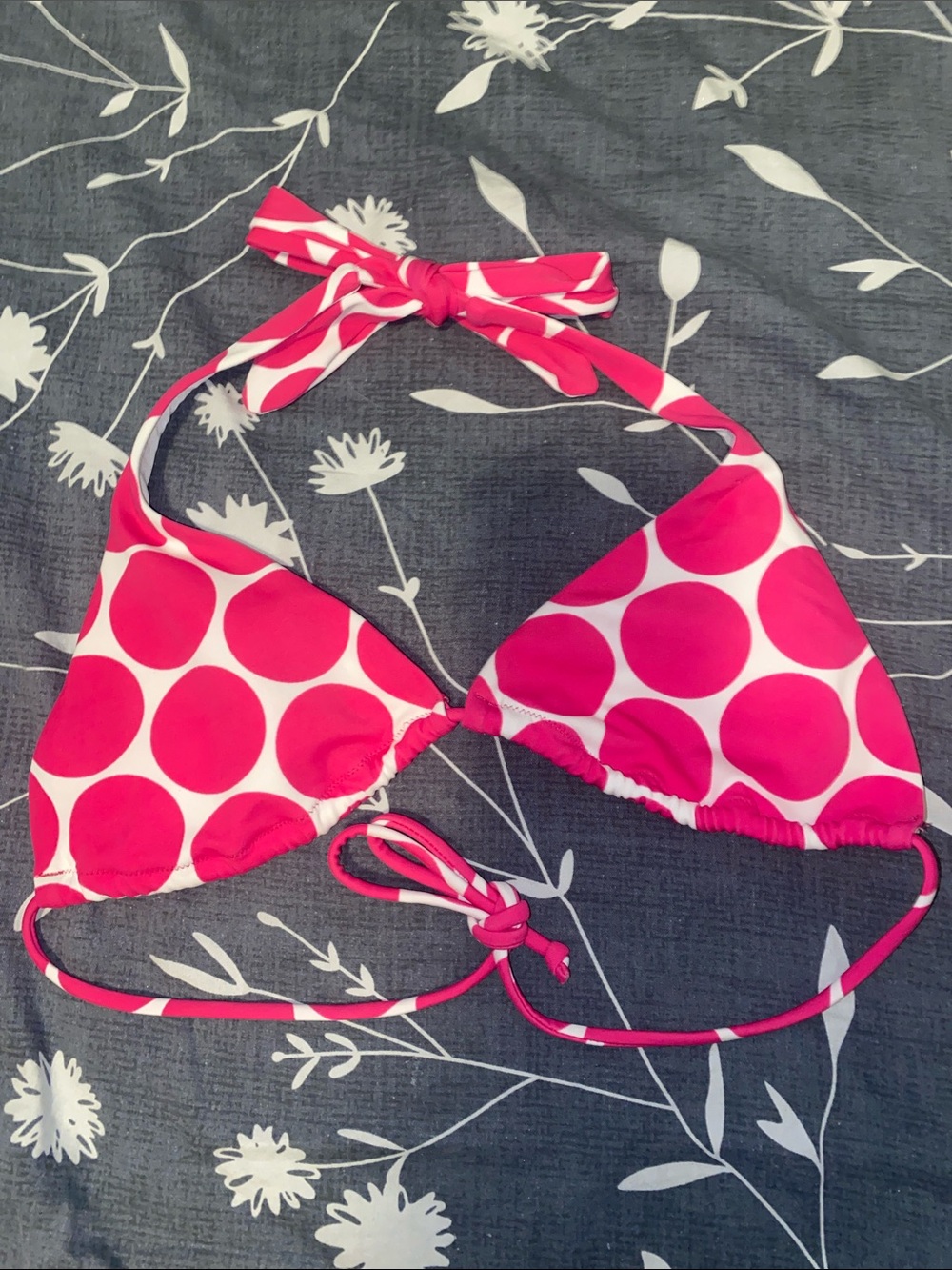 Victoria’s Secret polka dot bikini triangle top